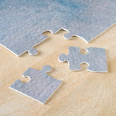 Kleurrijke roze flamingo waterverf kunst legpuzzel (Zijkant)