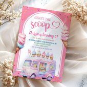 Kleurrijke roze ijswagen Hier is de scoop Kaart