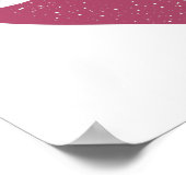 Kleurrijke roze Ik mis je benauwd Heart Poster (Hoek)