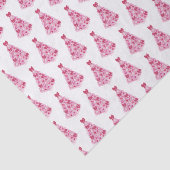 Kleurrijke roze kerstboom tissuepapier (Detail)