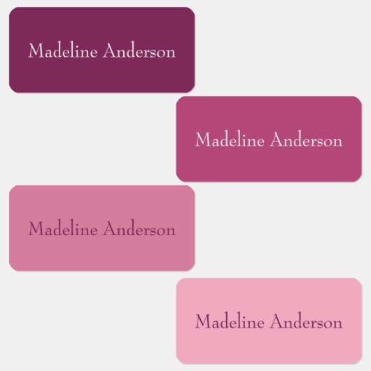 Kleurrijke Roze Kinderen Naam Labels voor Kleding (Groep)