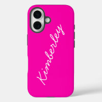 Kleurrijke Roze Neon Monogram Trendy Mode Kleuren
