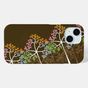 Kleurrijke roze Oranje blauwe groene vierseizoenbo iPhone 15 Case
