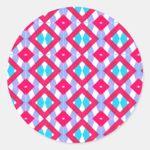 Kleurrijke roze, paarse en blauwe sticker