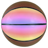 Kleurrijke roze Paarse ombre Basketbal (Voorkant)