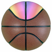 Kleurrijke roze Paarse ombre Basketbal (Rechts)
