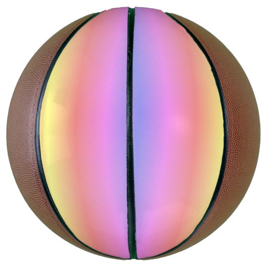 Kleurrijke roze Paarse ombre Basketbal (Verticaal)