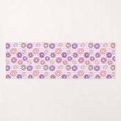 Kleurrijke roze pastel donut illustratie yogamat (Voorkant (horizontaal))