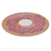 Kleurrijke Roze Pastel Donuts & Sprinkles Patroon Snijplank (Hoek)