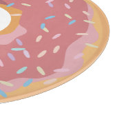 Kleurrijke Roze Pastel Donuts & Sprinkles Patroon Snijplank (Hoek)
