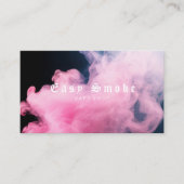 Kleurrijke Roze Rook Vape Shop Visitekaartje (Voorkant)