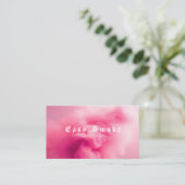 Kleurrijke Roze Rook Vape Shop Visitekaartje (Staand voorkant)