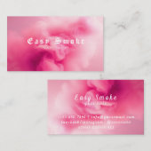 Kleurrijke Roze Rook Vape Shop Visitekaartje (Voorkant / Achterkant)