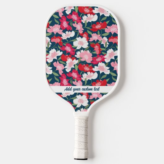 Kleurrijke roze roze flessenpatroon Alle aangepast Pickleball Paddle (Achterkant)