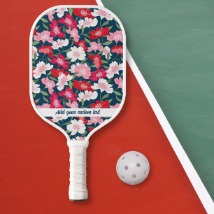 Kleurrijke roze roze flessenpatroon Alle aangepast Pickleball Paddle