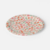 Kleurrijke roze sinaasappels bloementuin Papier Bo Papieren Bordje (Gekanteld)