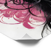 Kleurrijke Roze Suiker Schedel geen p6 Glanzend Po Perfect Poster (Hoek)