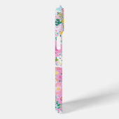 Kleurrijke Roze Tuin Met Initialen Case-Mate iPhone Case (Achterkant / Rechts)