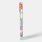 Kleurrijke Roze Tuin Met Monogram Case-Mate iPhone Case (Achterkant / Links)