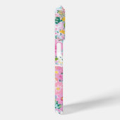 Kleurrijke Roze Tuin Met Monogram Case-Mate iPhone Case (Achterkant / Rechts)