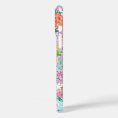 Kleurrijke Roze Tuin Met Monogram Case-Mate iPhone Case (Achterkant / Links)