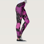 Kleurrijke Roze Verf Splatter Leggings (Rechts)