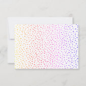 Kleurrijke Roze Vlekken Verjaardag Kinderen Meisje Bedankkaart (Achterkant)