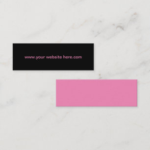 Kleurrijke Roze Website Promotie Zakelijke Kaarten Mini Visitekaartje