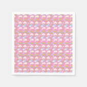 Kleurrijke roze wolken en regenbogen servet (Voorkant)