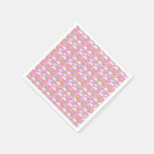 Kleurrijke roze wolken en regenbogen servet (Hoek)