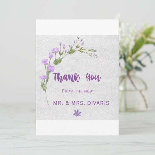 Kleurrijke Rozen Bedankkaart (Staand voorkant)