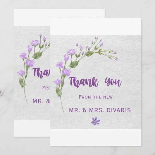 Kleurrijke Rozen Bedankkaart (Voorkant / Achterkant)