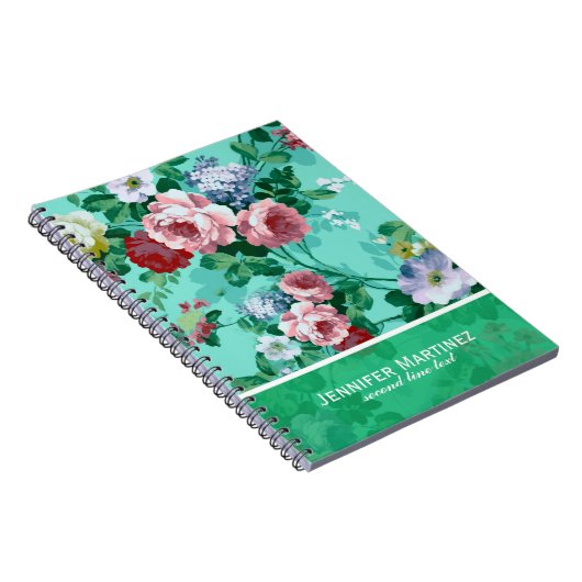 Kleurrijke Rozen & Bloemen 2 Notitieboek (Rechterzijde)