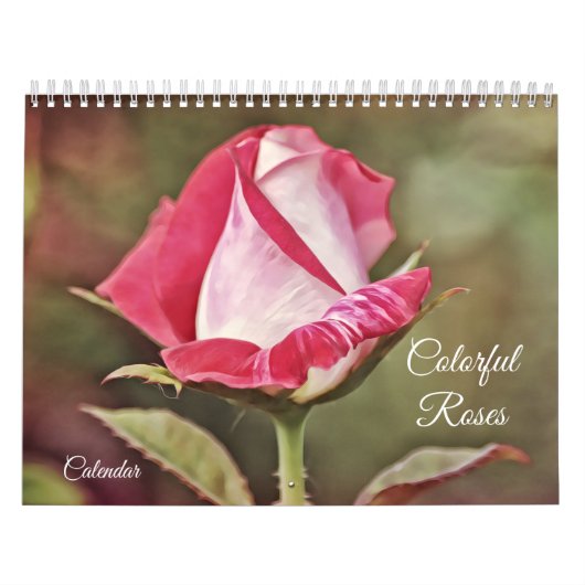 Kleurrijke Rozen Bloemenkalender Kalender (Hoes)
