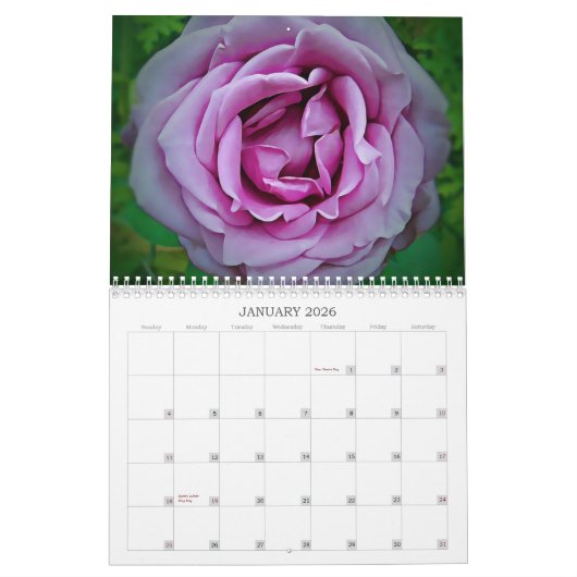 Kleurrijke Rozen Bloemenkalender Kalender (Jan 2026)