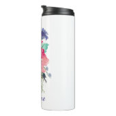 Kleurrijke Rozen Bloemstuk met Monogram Thermosbeker (Geroteerd rechts)