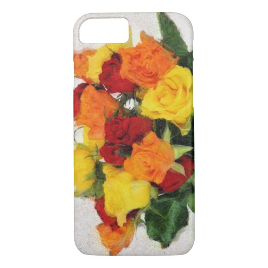 Kleurrijke rozen boeket schilderij Case-Mate iPhone case (Achterkant)