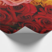 Kleurrijke Rozen Cadeaupapier (Hoek)