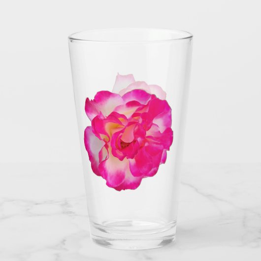 Kleurrijke Rozen Drinkglas Glas (Achterkant)