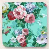 Kleurrijke Rozen en bloemen Bier Onderzetter (Voorkant)