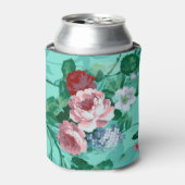 Kleurrijke Rozen en bloemen Blikjeskoeler (Blikje Voorkant)