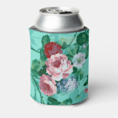 Kleurrijke Rozen en bloemen Blikjeskoeler (Blikje Achterkant)