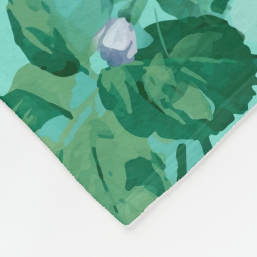 Kleurrijke Rozen en bloemen Fleece Deken (Hoek)