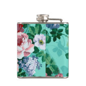 Kleurrijke Rozen en bloemen Heupfles (Achterkant)