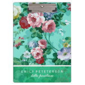 Kleurrijke Rozen en bloemen Klembord (Voorkant)