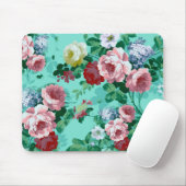 Kleurrijke Rozen en bloemen Muismat (Met muis)