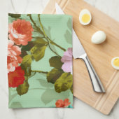 Kleurrijke Rozen en bloemen Theedoek (Quarter Fold)