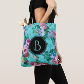 Kleurrijke  Rozen Floral Collage Tote Bag (Dichtbij)