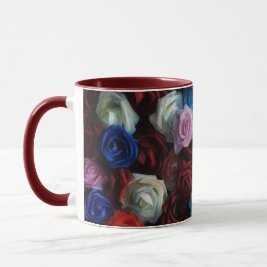 Kleurrijke Rozen Flower Art Mok Cup (Links)