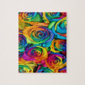 Kleurrijke Rozen Jigzaag Puzzle Legpuzzel (Verticaal)